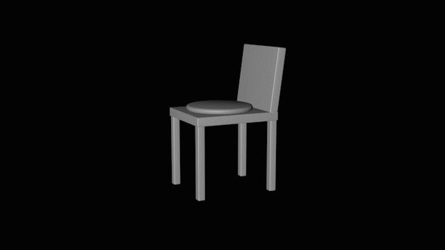 CINEMA 4Dで椅子のモデリング 